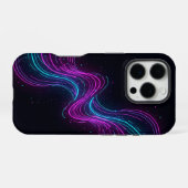​Cyberpunk Neon Wave Glitch Gaming Phone Case - Ab iPhone Hülle (Rückseite (Horizontal))