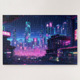 Cyberpunk Night City Dach Puzzle