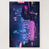 Cyberpunk Night City Dach Puzzle (Vertikal)