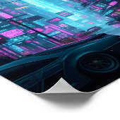 Cyberpunk Night City Poster (Ecke)