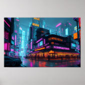 Cyberpunk Night City Poster (Vorne)
