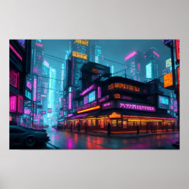 Cyberpunk Night City Poster