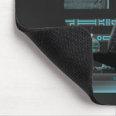 Cyberpunk Ninja Black Cat Mousepad (Ecke)