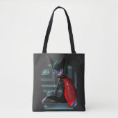 Cyberpunk Ninja Black Cat Tasche (Vorderseite)