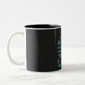 Cyberpunk Ninja Black Cat Zweifarbige Tasse (Links)