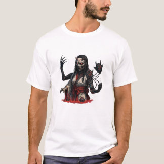 Cyberpunk Oni Girl – Robotische Gliedmaßen T-Shirt