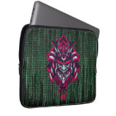 Cyberpunk Oni Matrix Laptop Sleeve (Vorne Rechts)