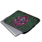 Cyberpunk Oni Matrix Laptop Sleeve (Vorne Knopf)