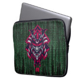 Cyberpunk Oni Matrix Laptop Sleeve (Vorderseite Links)