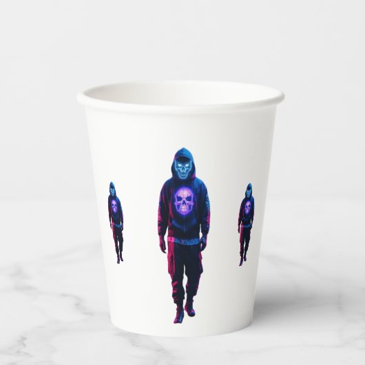 Cyberpunk Pappbecher (Vorderseite)