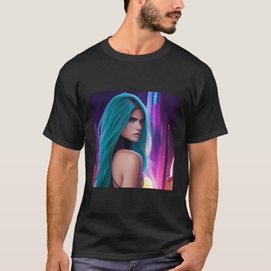 Cyberpunk-Party T-Shirt (Vorderseite)
