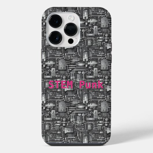 Cyberpunk-PCB-Elektronik-Schalttafel-Muster iPhone Hülle (Rückseite)