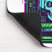 Cyberpunk Pixel-Schädel-Gaming-Mauspad - Fehler 40 Mousepad (Ecke)