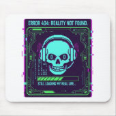 ​Cyberpunk Pixel Skull Gaming Mouse Pad - Error 40 Mousepad (Vorne)