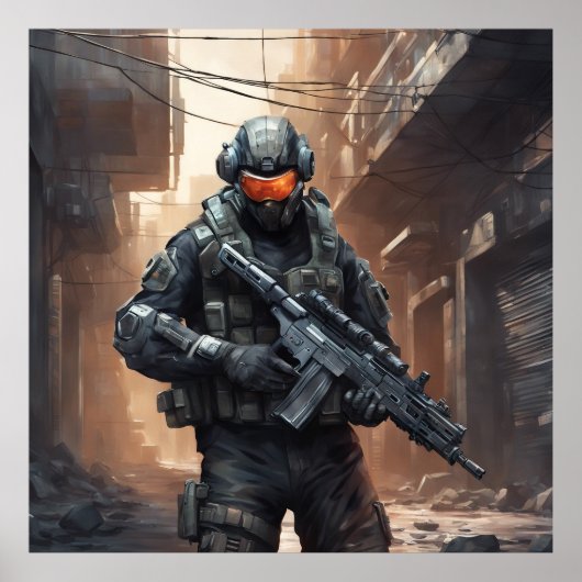 Cyberpunk-Poster Poster (Vorne)