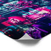 Cyberpunk-Poster Poster (Ecke)