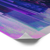 Cyberpunk-Poster Poster (Ecke)