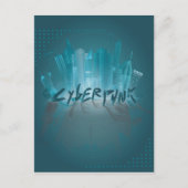 Cyberpunk Postkarte (Vorderseite)