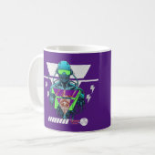 Cyberpunk-Projekt Kaffeetasse (Vorderseite Links)