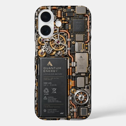 Cyberpunk Quantum Tech Leiterplatten-Handyhülle & Case-Mate iPhone Hülle (Rückseite)