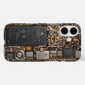 Cyberpunk Quantum Tech Leiterplatten-Handyhülle & Case-Mate iPhone Hülle (Rückseite (Horizontal))