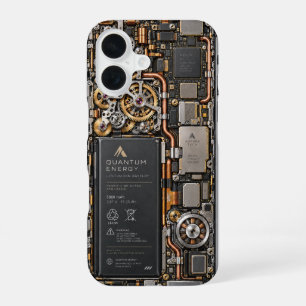 Cyberpunk Quantum Tech Leiterplatten-Handyhülle & iPhone 16 Hülle