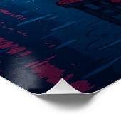 Cyberpunk Ramen Night Poster – Neon Japanese Citys (Ecke)