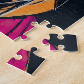 Cyberpunk Rebel Girl - Stilvolle digitale Kunst Puzzle (Seite)