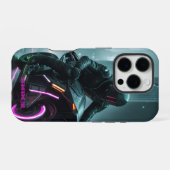 Cyberpunk / Retro Aesthetic Design iPhone Hülle (Rückseite (Horizontal))