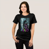 Cyberpunk / Retro Aesthetic Design Tri-Blend Shirt (Vorderseite voll)