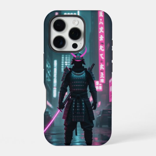 Cyberpunk / Retro-Ästhetik-Design iPhone Hülle (Rückseite)