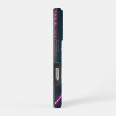 Cyberpunk / Retro-Ästhetik-Design iPhone Hülle (Rechte Seite)