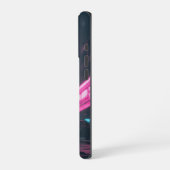 Cyberpunk / Retro-Ästhetik-Design iPhone Hülle (Linke Seite)