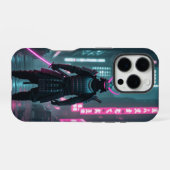 Cyberpunk / Retro-Ästhetik-Design iPhone Hülle (Rückseite (Horizontal))