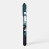 Cyberpunk / Retro-Ästhetik-Design iPhone Hülle (Linke Seite)