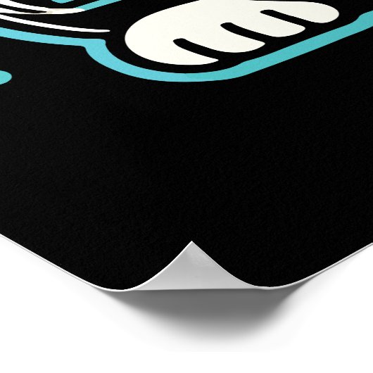 Cyberpunk Robot Maneki Neko Lucky Cat, Geld Poster (Ecke)