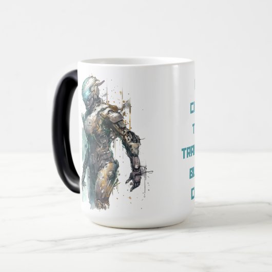 Cyberpunk-Robot-Tasse Verwandlungstasse (Vorderseite Links)