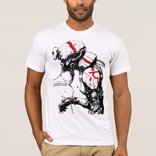 Cyberpunk Robot Urban Futuristic New Style  T-Shirt (Vorderseite)