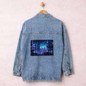 Cyberpunk Rooftop Tokio Jeansjacke (Hangar)