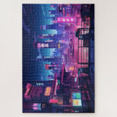 Cyberpunk Rooftop Tokio Puzzle (Vertikal)