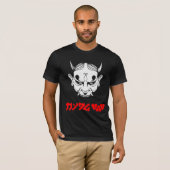 Cyberpunk Samurai Demon Hannya Mask T-Shirt (Vorne ganz)