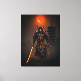 Cyberpunk Samurai Futuristic Warrior Leinwanddruck