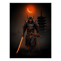 Cyberpunk Samurai Futuristic Warrior