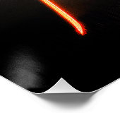 Cyberpunk Samurai Futuristic Warrior Poster (Ecke)