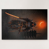 Cyberpunk Samurai Futuristic Warrior Puzzle (Horizontal)