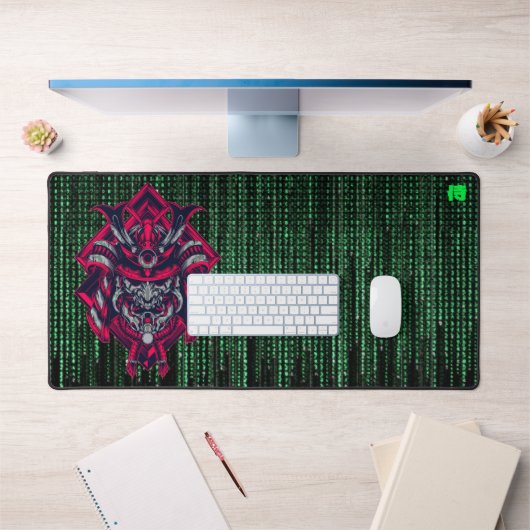 Cyberpunk-Samurai-Matrix-Schreibtischunterlage Schreibtischunterlage (Büro 1)