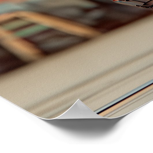 Cyberpunk Samurai Mecha Conical Hat Poster (Ecke)