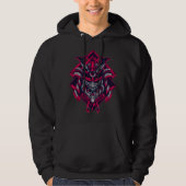 Cyberpunk Samurai Oni Kapuzenpullover Hoodie (Vorderseite)