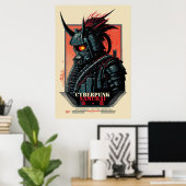 Cyberpunk Samurai Poster (Heimbüro)