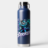 Cyberpunk Samurai Striker For Gamers & Athletes Trinkflasche (Vorderseite)